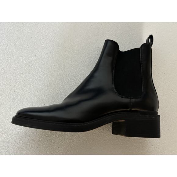 Zara Women's Boots Black EUC Chelsea Ankle Bootie EU Size 38 US 7.5–8 - Picture 8 of 15